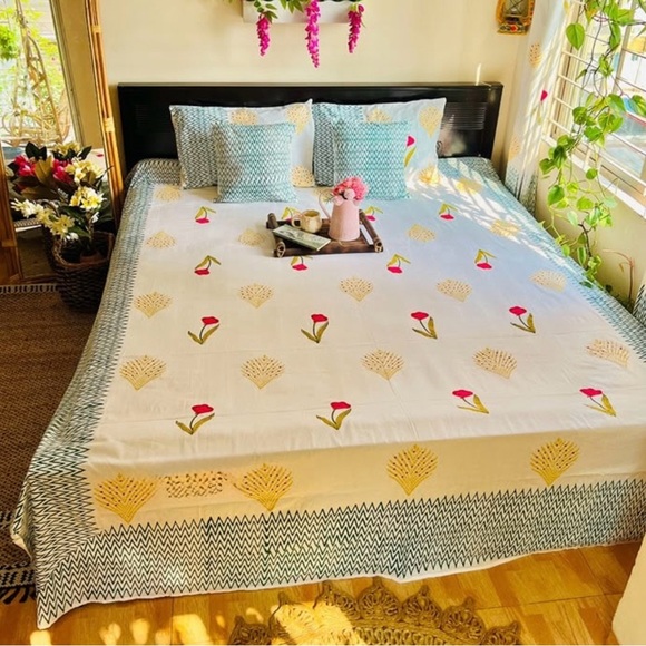 Paisley Green and Blue Bedding Set - Picture 7 of 8